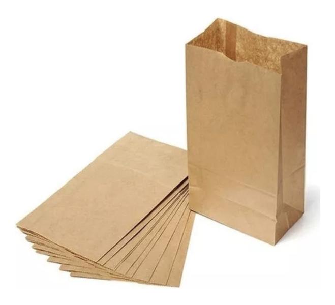 Imagem de 250 un saco de papel kraft grande sos para delivery food