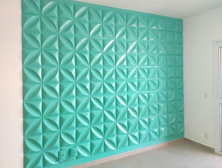 Imagem de 25m² Revestimento De Placas Pvc 3d Painel Decorativo 50x50cm