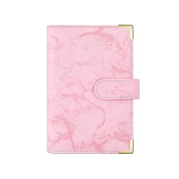 Imagem de 25pcs A6 Marbled Hand Ledger, Binder Notebook PU Leather 6