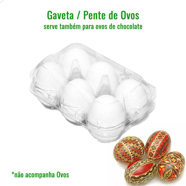 Imagem de 25un Caixa para 6 Ovos de Galinha, Embalagem para Meia Dúzia de Ovos, Caixa 6 Ovos, Pente Ovo de Galinha