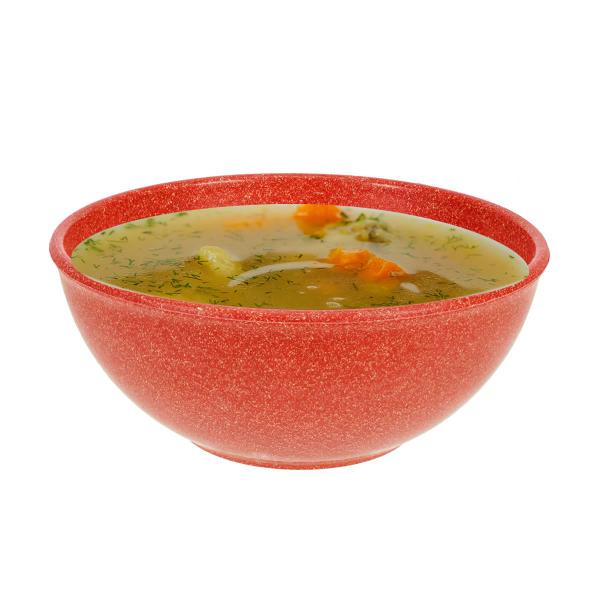 Imagem de 25un TIGELA 500ml BOWL CUMBUCA VASILHA SOPA CALDO VERMELHO