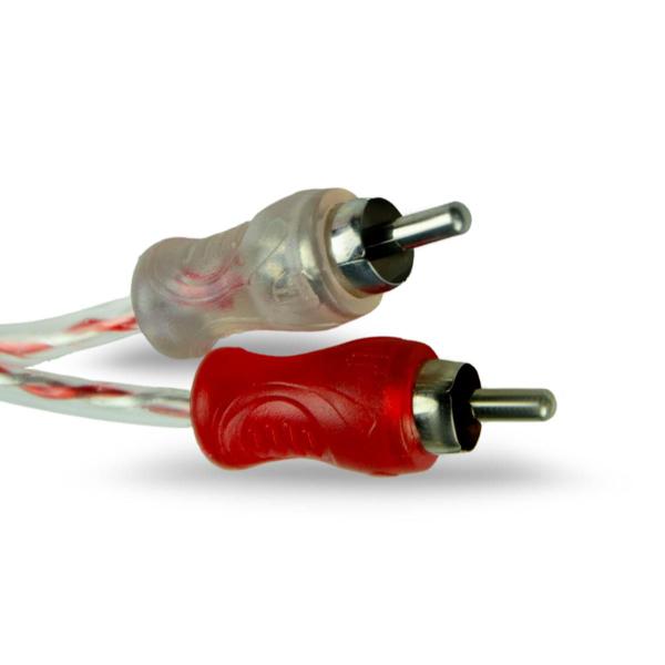 Imagem de 25x Cabo RCA Injetado 1M Plug em Metal Espessura 4mm Tech One