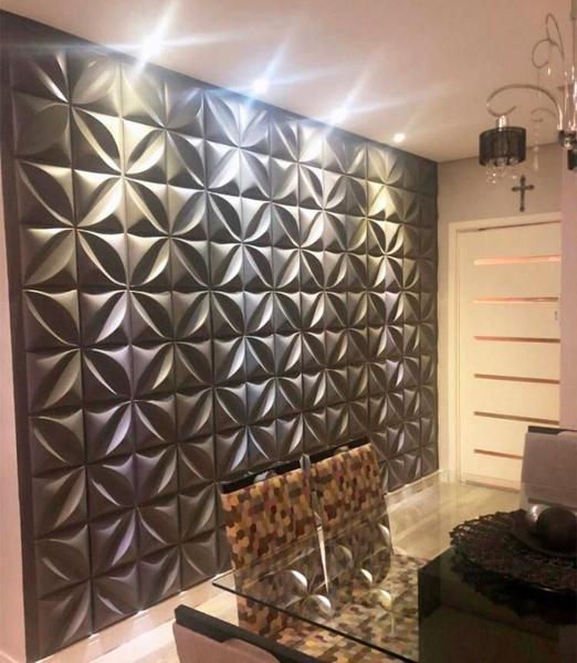 Imagem de 28 Placas Pvc De Revestimento 50x50cm Alto Relevo Vitaldecor