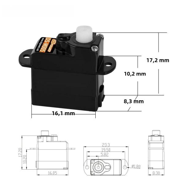 Imagem de 2g Micro Servo Digital Para Modelo De Carro RC Avião De Voo Interno DSpower 1 5 10 20pcs