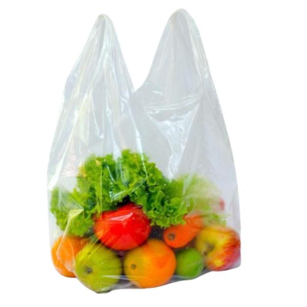 Imagem de 2KG Sacolas Plásticas Reciclada Reforçada Transparente 40x50