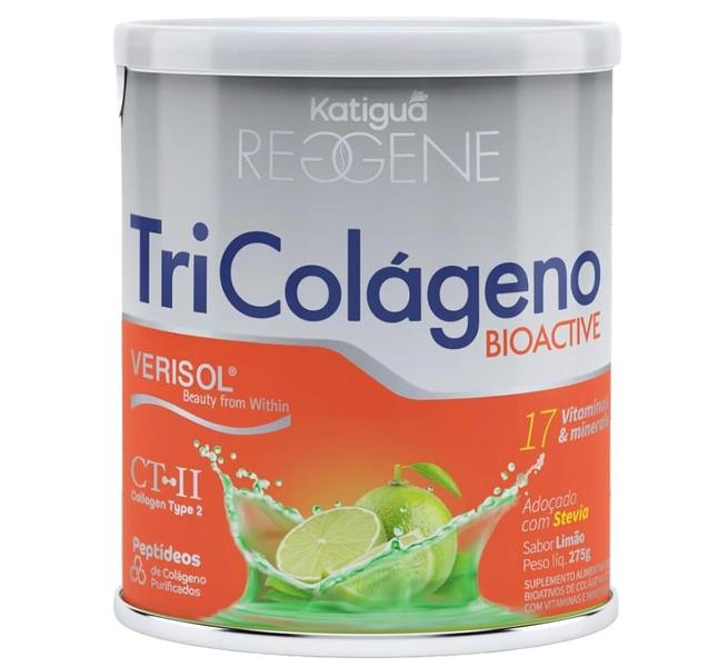 Imagem de 2Latas Katiguá TriColágeno Bioactive Limão C/ 275g Cada