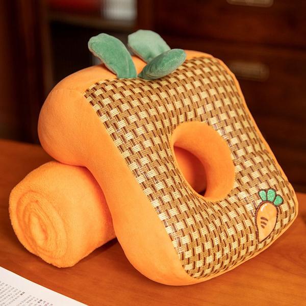 2pcs Verão Gelo Rattan Mat Nap Pillow, Deite No Travesseiro - Wokex Imagem de 2pcs Verão Gelo Rattan Mat Nap Pillow, Deite No Travesseiro