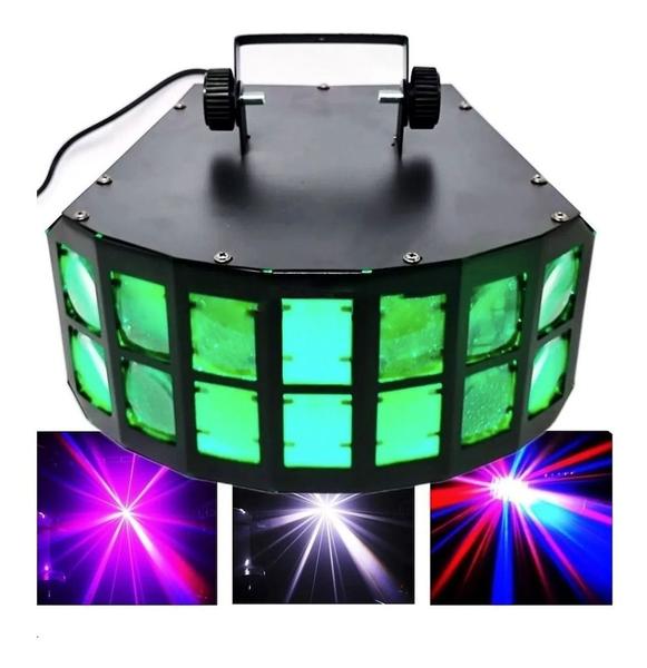 Imagem de 2super Globo 14 Led Rgbw Efeito Moving Strobo Face Borboleta