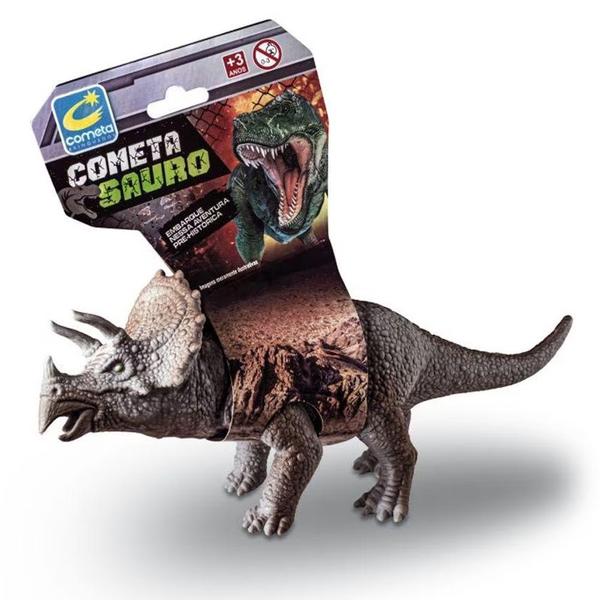 Imagem de 2un Brinquedos Dinossauros Mosassauro e Triceratops Realista