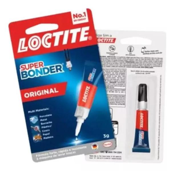 Imagem de 2Un Cola Super Bonder Henkel Loctite 3,6g Efeito Imediato