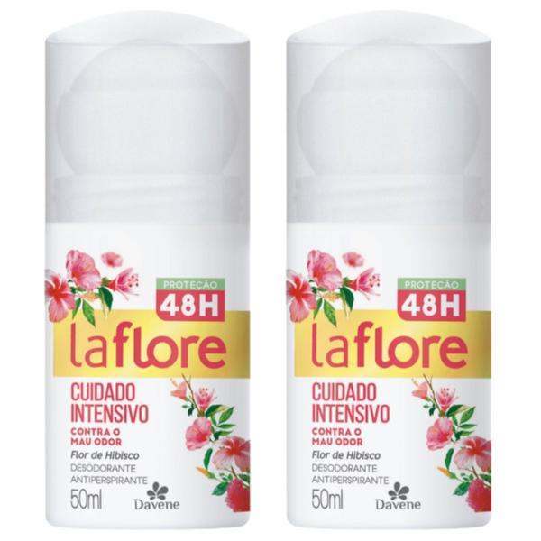 Imagem de 2UN Desodorante La Flore Roll On Flor De Hibisco 50ml Davene