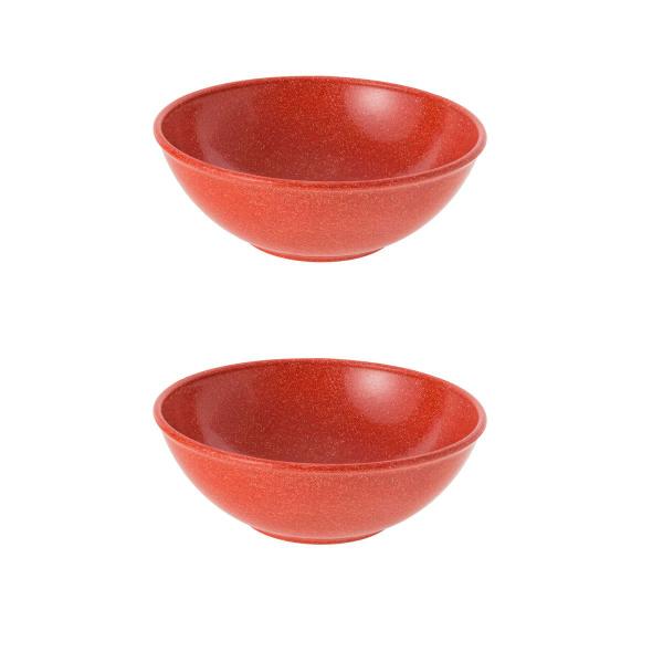 Imagem de 2un Tigela bowl 1lt salada petiscos Vermelho