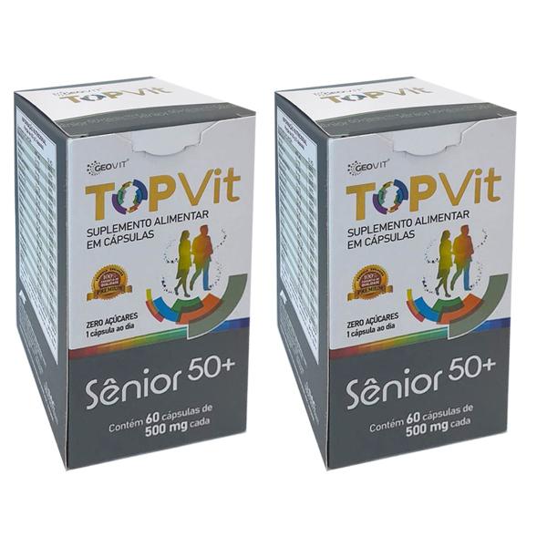 Imagem de 2un Top Vit Senior 50 500mg Vitaminas c/ 60 Capsulas A2F