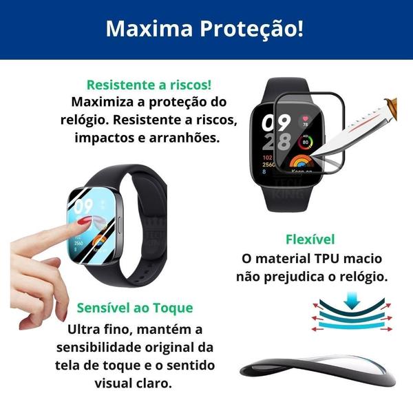 Imagem de 2Uni Película Silicone Protetora De Tela Para Redmi Watch 3