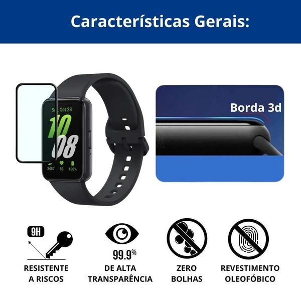 Imagem de 2Uni Proteção De Tela Anti Choque Para Samsung Galaxy Fit 3