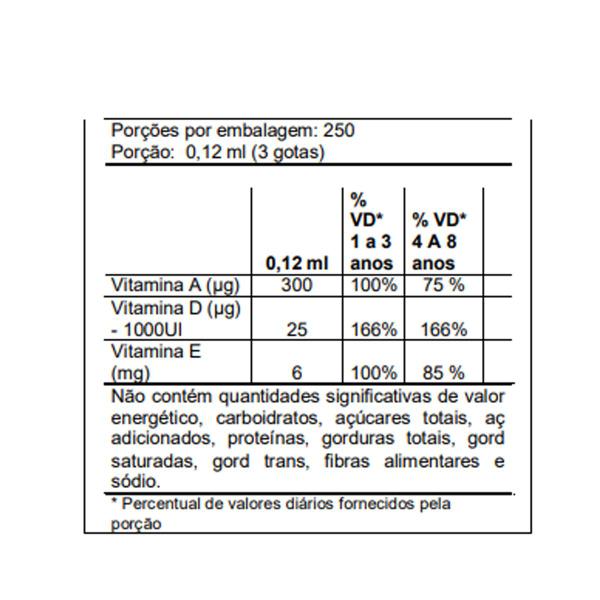 Imagem de 2x ADE-TRIX Kids Vitaminas A, D, E 30ml - Sabor Morango - Flora nativa do brasil