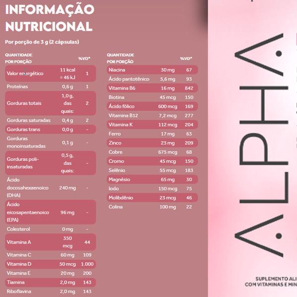 Imagem de 2x Alpha Mater Multinutrientes P/ Gestantes Ômega3 Puravida