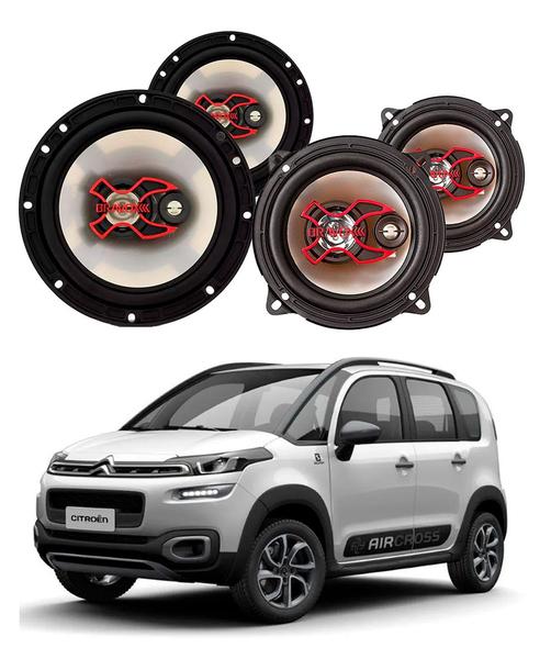 Imagem de 2x Alto Falantes 6" Polegadas + 2x 5" Polegadas 100W RMS Triaxial B3x60x/B3x50x Citroen Air Cross