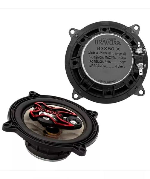 Imagem de 2x Alto Falantes 6" Polegadas + 2x 5" Polegadas 100W RMS Triaxial B3x60x/B3x50x Fiat Argo 2018/2020