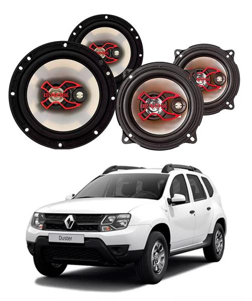 Imagem de 2x Alto Falantes 6" Polegadas + 2x 5" Polegadas 100W RMS Triaxial B3x60x/B3x50x Renault Duster