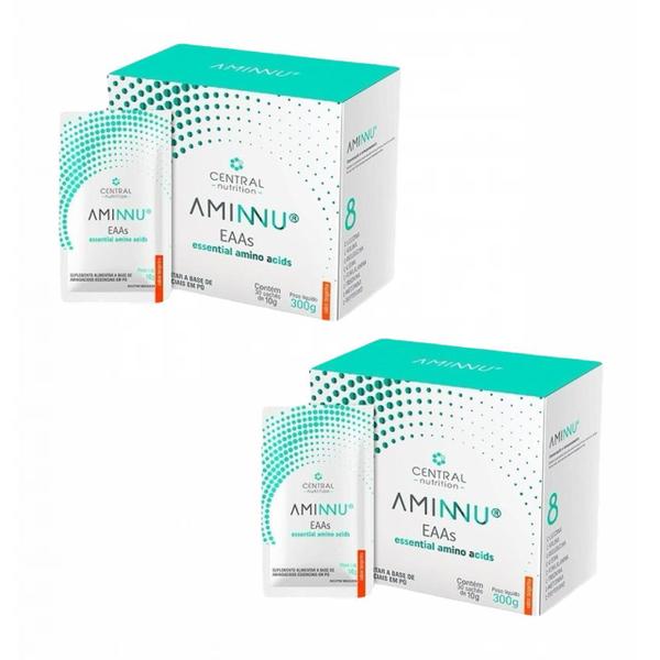 Imagem de 2x Aminnu Eaas 10g- 30 Sachês- Central Nutrition- Tangerina