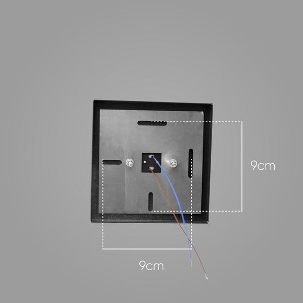 Imagem de 2x Arandela Box Cubo Pequena 6 Fachos PRETA + Led G9 5w 3000k St1317