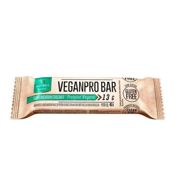 Imagem de 2X Barra Proteica Veganpro Bar Nutrify Amendoim Crocante