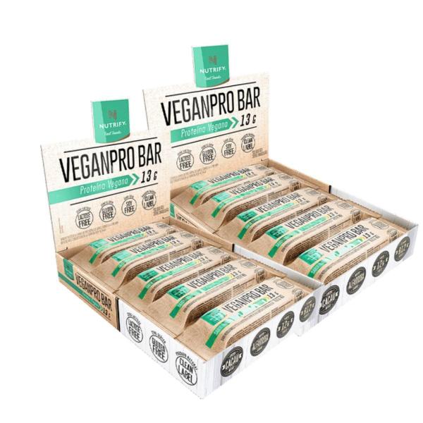 Imagem de 2X Barra Proteica Veganpro Bar Nutrify Amendoim Crocante