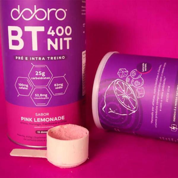 Imagem de 2x Bt Nitrato Dobro Com Citrulinilarginina Sabor Pink Lemonade 450g