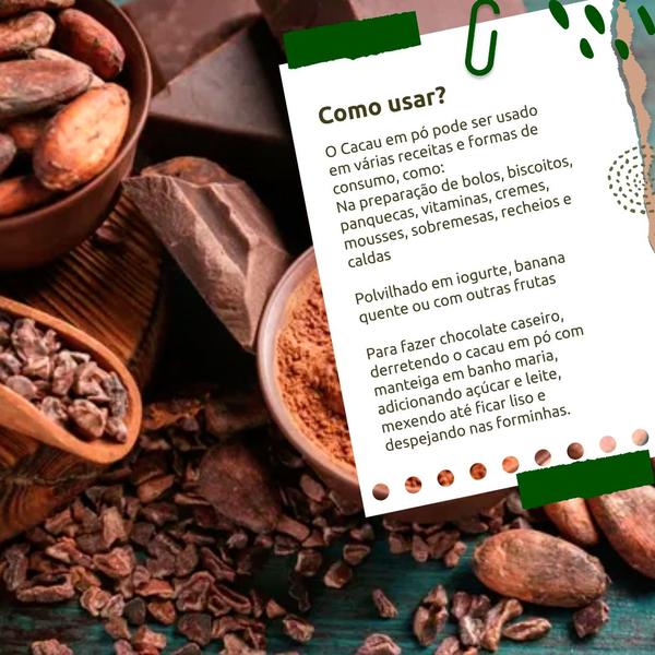 2x Cacau em pó 1kg, Raiz e Sabor Tempero Natural Imagem de 2x Cacau em pó 1kg, Raiz e Sabor Tempero Natural