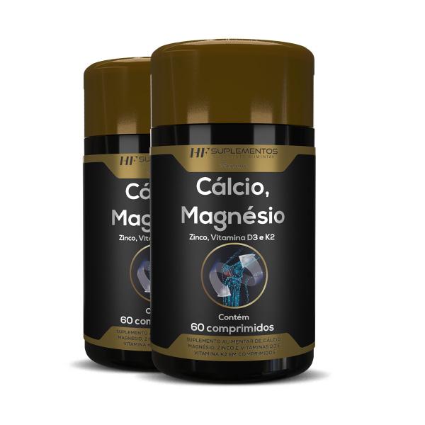 Imagem de 2x calci-pro premium 1450mg 60caps hf suplements