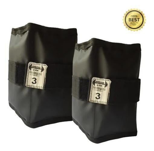 2X Caneleira/ Tornozeleira 3Kg Super Premium - Anilhas&Cia Imagem de 2X Caneleira/ Tornozeleira 3Kg Super Premium