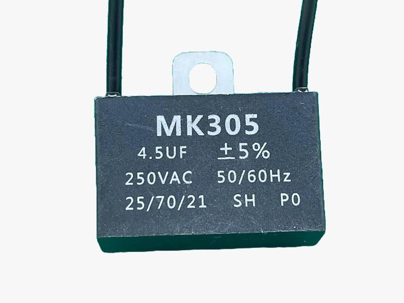 Imagem de 2x Capacitor Partida 4,5uf/250v Fio 37x14x25mm Mk305