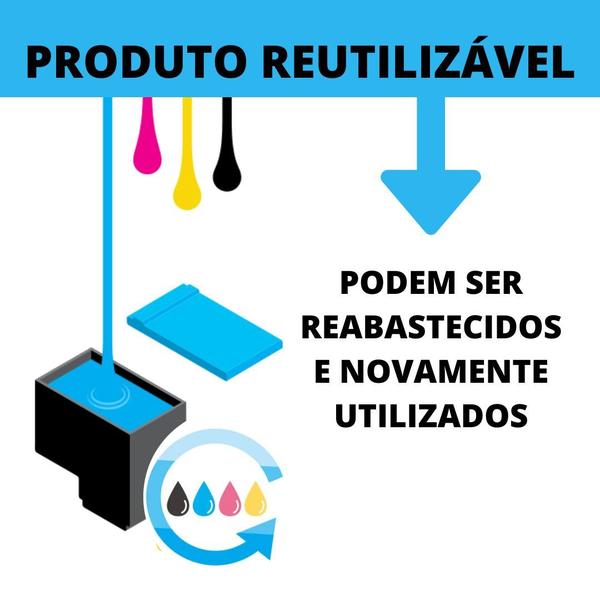 Imagem de 2x Cartucho Para HP 667 XL Preto 14ml Compativel Deskjet 2774 2874 2376