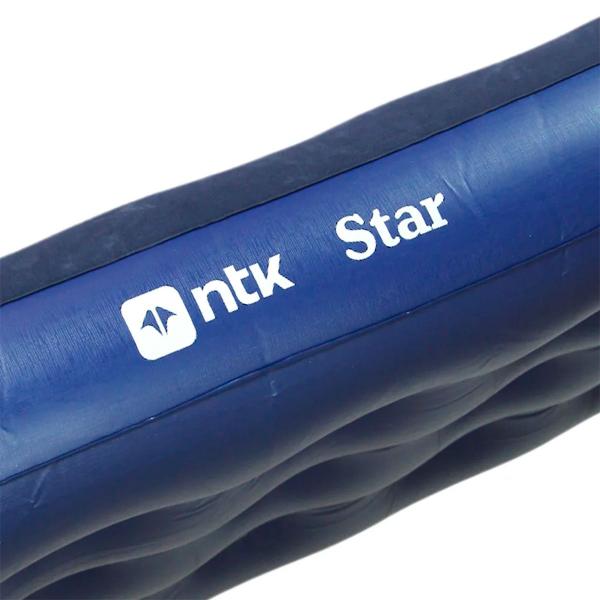 Imagem de 2x Colchões Infláveis Solteiro Star Azul Colchão PVC 185cm Altura Suporta até 300kg - NTK Nautika