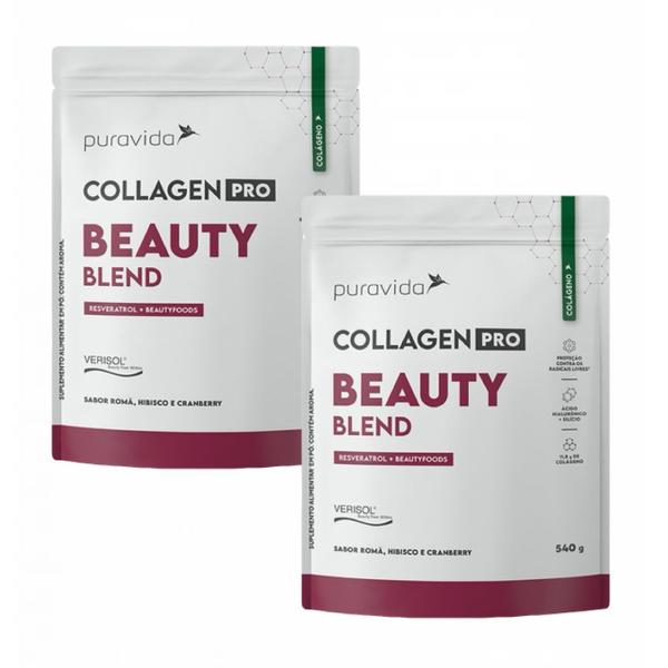 Imagem de 2x Collagen Pro Beauty Blend - Verisol- 540g- Pura Vida