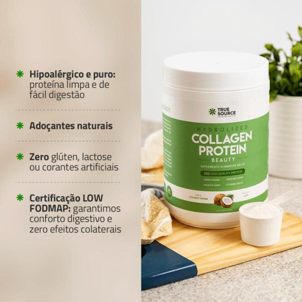 Imagem de 2x Collagen Protein Coconut Cream True Source 450g