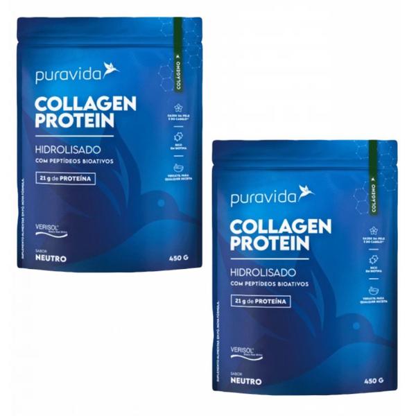 Imagem de 2x Collagen Protein Hidrolisado- Verisol- Puravida- Neutro