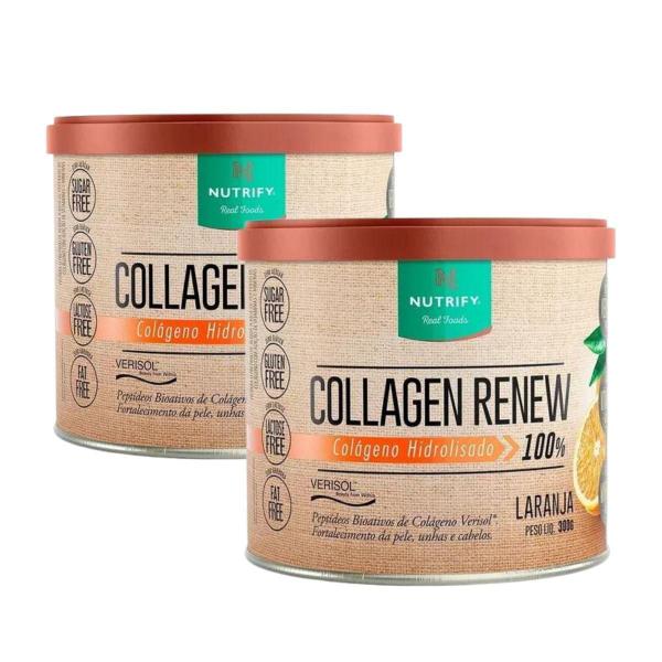 Imagem de 2X Collagen Renew Hidrolisado Nutrify 300G - Laranja