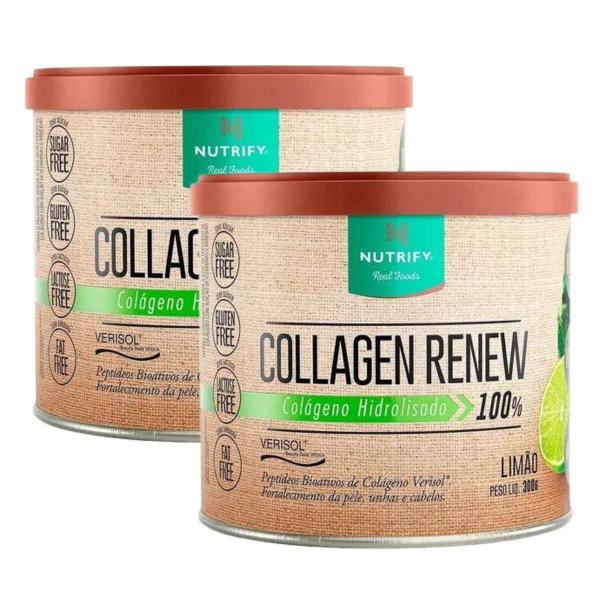 Imagem de 2X Collagen Renew Hidrolisado Nutrify 300G - Limão