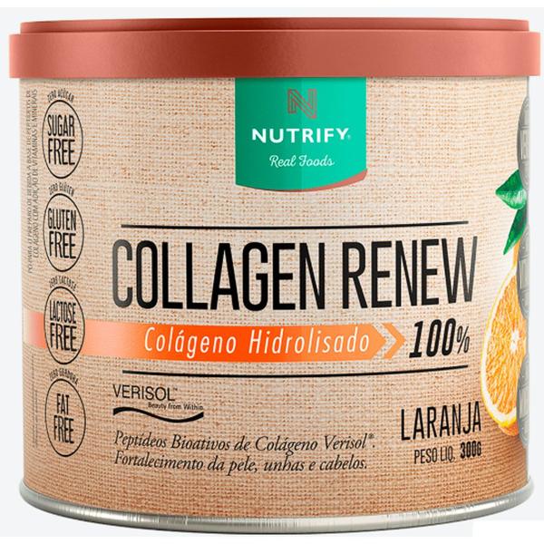 Imagem de 2x Collagen Renew Hidrolisado Verisol Sabor Laranja - Nutrify 300g