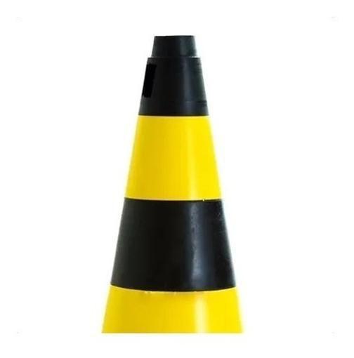 Imagem de 2X Cone Sinalização Rígido Plt 50Cm De Trânsito