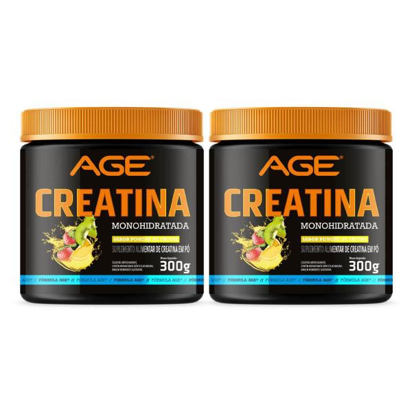 Imagem de 2x Creatina (300g) - Com Sabor - AGE - (300g) - AGE