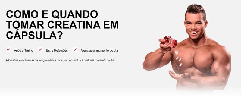 2x Creatina Integralmedica 240 Cápsulas Hardcore Sem Sabor - Integralmédica Imagem de 2x Creatina Integralmedica 240 Cápsulas Hardcore Sem Sabor