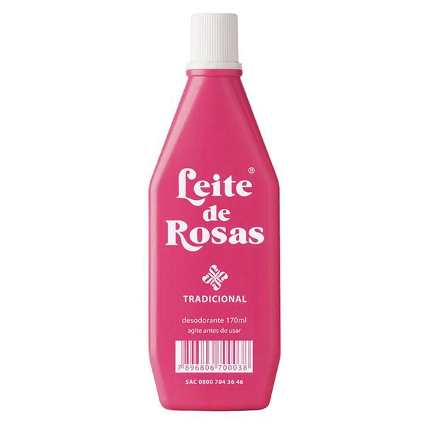 Imagem de 2x Desodorante Leite de rosas tradicional remove excesso de oleosidade ação duradoura 170ml