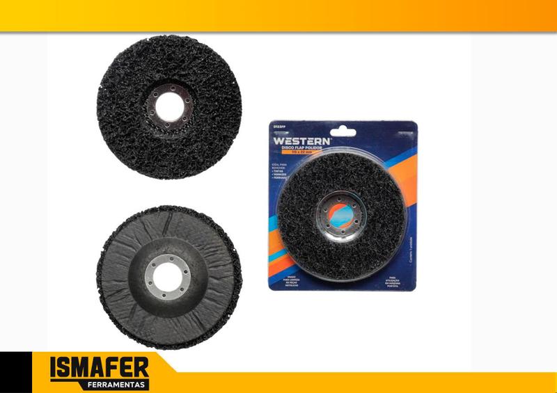 Imagem de 2x Disco De Limpeza Flap Polidor Removedor 115mm Western