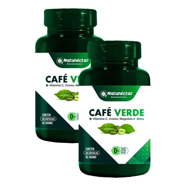 Imagem de 2x Extrato Café Verde 60 Caps. 500mg