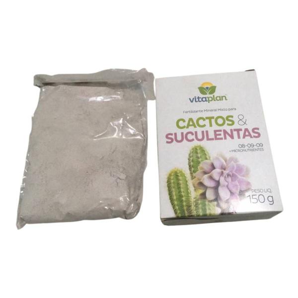 2X Fertilizante Mineral Cactos e Suculentas (150g) VITAPLAN - Nutriplan Imagem de 2X Fertilizante Mineral Cactos e Suculentas (150g) VITAPLAN