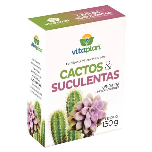 2X Fertilizante Mineral Cactos e Suculentas (150g) VITAPLAN - Nutriplan Imagem de 2X Fertilizante Mineral Cactos e Suculentas (150g) VITAPLAN