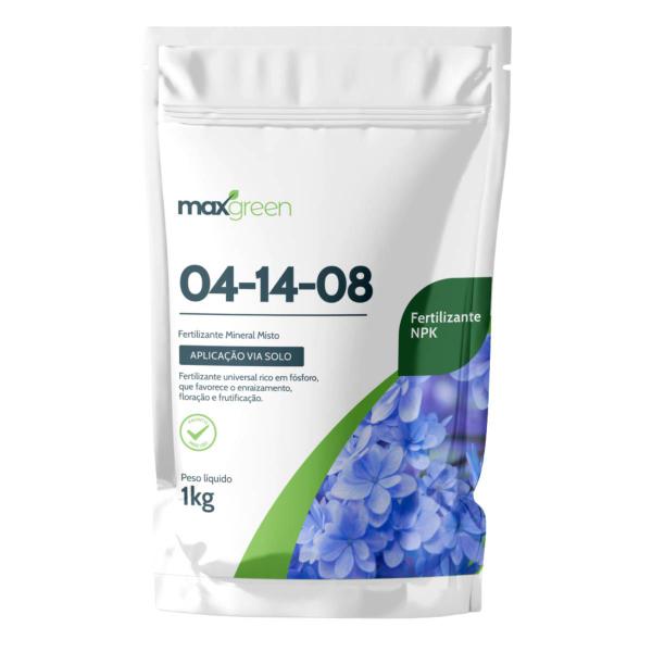 Imagem de 2X Fertilizante Mineral Misto NPK 04-14-08 (1Kg) MAXGREEN